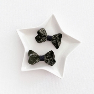 Girl Hair Clip Bow School Pair (GHP9101)